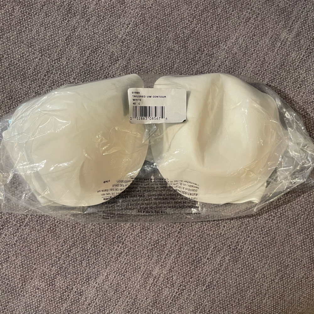 Warners Tailored Underwire Contour White Bra
